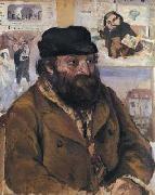 Camille Pissarro Portrait Paul Cezanne oil painting